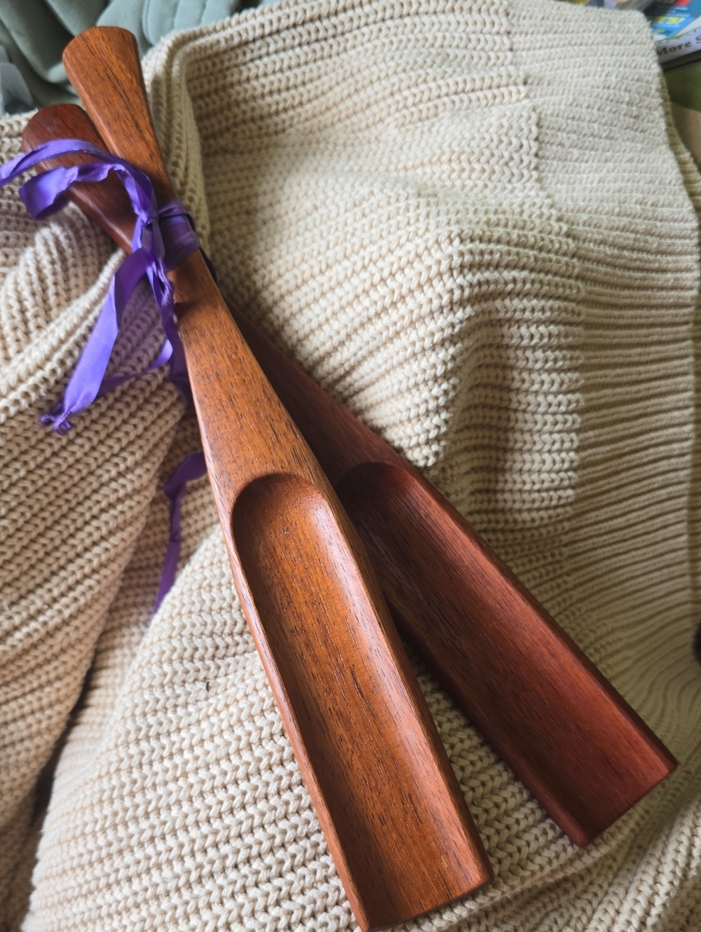 Rare MCM Design Vintage Jens Quistgaard Dansk Wooden Salad Server Tongs Teak 13"